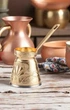 Турка Cezpot для индукционной плиты 100 мл Золотистая - изображение 6