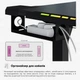 Геймерський стіл Mealux PowerDesk Carbon RGB з електрорегулюванням висоти (EVO-201 Carbon /B) - изображение 14