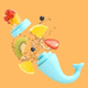 Силиконовый ниблер Feeder and Teether – детская кормушка и прорезыватель 2 в 1 (бирюзовый) - изображение 4