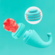 Силиконовый ниблер Feeder and Teether – детская кормушка и прорезыватель 2 в 1 (бирюзовый) - изображение 6