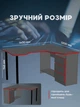 Компьютерный стол геймерский Буст письменный угловой современный игровой для пк компьютера геймера школьника офиса дома работы геймерские столы 140 х 120 х 74.5 см антрацит кромка красная - изображение 4