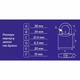 Замок навесной WERK IP-2938W 38мм (121462) - изображение 2