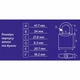Замок навесной WERK PVC-IP-0140W 40мм (121466) - изображение 2