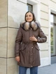 Парку Sifurs з хутром чорнобурки М коричнева (М10-90-ЧБ-К) - изображение 4