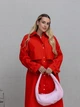 Женский тренч удлиненный Анталия LEO PRIDE 0194 50-52 (54) Коралловый ( LP - 0194/1 D ) - изображение 4
