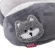 Подушка для шиї Lace is good U-подібна дорожня ортопедична наповнювач memory foam ефект памʼяті мʼякий плюш велюр анатомічна підтримка шиї та голови для подорожей сну в авто літаку потягу та офісі - зображення 5