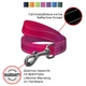 Поводок для собак нейлоновый WAUDOG Nylon Mono светоотражающий, размер S, 15 мм, 122 см, розовый - изображение 4