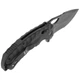 Ніж складаний SOG Kiku LTE XR Lock, лезо Plain Black TiNi CTS-XHP, руківя Black Micarta, Тайвань, 12-27-04-57 - изображение 4