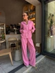Жіночий вельветовий костюм двійка (кофта+штани) Uaclothes 46-48 Рожевий (like39255-196921350) - зображення 1