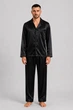 Чоловіча шовкова піжама BOBRAND "Total Black" - XL - изображение 2