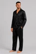 Чоловіча шовкова піжама BOBRAND "Total Black" - XL - изображение 4