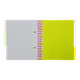 Зошит на пружині Buromax Neon BM 24359911-10 B5 120 аркушів клітинка з 3 розділювачами Рожевий (0000493) - зображення 4