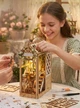 Бук Нук Безтурботний квітковий будинок Book NookSerene Flower House DIY Інтер'єрний конструктор SL-45 - зображення 6