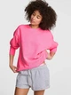 Світшот на флісі оверсайз жіночий Victoria's Secret Campus Fleece Oversized Crew Sweatshirt 5000010132-7P5Z(Pink) S Рожевий (199294736198) - зображення 1