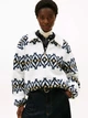 Світшот на флісі тедді жіночий Tommy Hilfiger Fair Isle Print Teddy Fleece Sweatshirt XW07316-YBL(Ecru Multi) XS Екрю (198296727760) - зображення 5