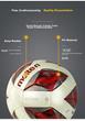 Мяч футбольный Molten F5A3200-WR Size 5 Красный - изображение 4