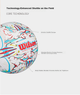 М'яч волейбольний Wilson Graffiti Peace VB Size 5 біло-синій - зображення 5