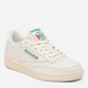 Женские кеды низкие Reebok Club C 85 100007797 37 24 см Молочные (195734259890) - изображение 2