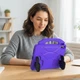 Чехол STR EVA детский с ручками подставками для Apple iPad 10 (2022) 10.9" экран Purple - изображение 3