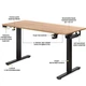 Стіл з електрорегулюванням висоти "PowerDesk Duo" Mealux EVO-242 Duo Mahogany/B, Mahogany - зображення 2