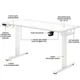 Стіл з електрорегулюванням висоти "PowerDesk Duo" Mealux EVO-242 Duo W/W, White - зображення 2