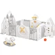 Манеж-трансформер для детей 4 в 1 "Forto" Mealux KD-C051 Grey/White - изображение 1