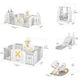 Манеж-трансформер для детей 4 в 1 "Forto" Mealux KD-C051 Grey/White - изображение 6