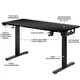 Стіл з електрорегулюванням висоти "PowerDesk Duo" Mealux EVO-242 Duo B/B, Black - зображення 2