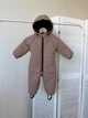 Детский Зимний комбинезон цельный с капюшоном Размер 98 см 3-4 года Мокко (ST18) - зображення 2