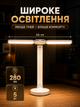 LED лампа настольная аккумуляторная складная светильник для учебы чтения работы школьника офиса дома детской с 2 поворотными плафонами сенсорным управлением регулировкой яркости 3 режимами света 3000 6500 K USB зарядкой держателем телефона 5 Вт белая - изображение 8