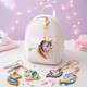 Набор алмазной мозаики брелки ColorArt Єдинорожки 5шт BR21 - изображение 4