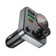 FM модулятор Hoco E86 Alegria, Car Charger, 2xUSB-A, 1xType-C, 48W dual port PD30W, QC3.0, Чорний - зображення 3