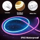 Світлодіодна неонова стрічка RGB 10 м IP65 з пультом дистанційного керування та живленням від мережі - зображення 4
