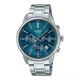 Чоловічий годинник Casio MTP-E515D-2A1 синій 30 м - зображення 1