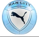 Мяч футбольный Puma MCFC Culture Ball белый, голубой Уни 5 - изображение 1