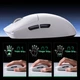 Ігрова Мишка MCHOSE A7 Біла Безпровідна Трирежимна 2.4G/Bluetooth/Кабель, 1000Hz, Батарея 100 Годин Роботи, PAW3395, 26000 DPI, 56 Грам Легка - зображення 4