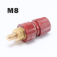 Медная винтовая клемма M8 / P-G-M8-RED / красная - изображение 1