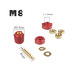 Медная винтовая клемма M8 / P-G-M8-RED / красная - изображение 4