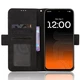 Чехол-книжка с карманами Deexe Wallet Stand для TECNO Pova 8 - Black - изображение 5