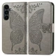 Чехол-книжка с рисунком UniCase Butterfly Pattern для Samsung Galaxy S26 FE - Grey - изображение 1