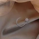Серёжки разные с камешками с месяцем и звездами Серебряный (2034) - изображение 2