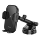 Автотримач для телефона з БЗП HOCO HW5 Journey wireless fast charging car holder(center console) Black - изображение 1