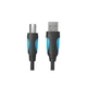 Кабель для принтера USB 2.0 AM/BM 1.5m black Vention (VAS-A16-B150) - зображення 2