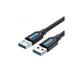 Дата кабель USB 3.0 AM/AM 1.5m PVC black Vention (CONBG) - зображення 1