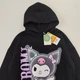 Худи для девочки C&A Kuromi Sanrio кофта с начесом BS001562 размер 146 - изображение 4