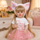 Реалістична лялька Reborn Baby Doll Liana 55 см — вінілова дівчинка з довгим світлим волоссям та аксесуарами, можна купати (RB095) - изображение 3