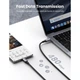 Дата кабель USB-C to USB-C 3.0m 5A 100W US316 Black Ugreen (90120) - изображение 3