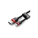 Дата кабель USB 2.0 AM to Lightning 2.0m 1.5A red-black Baseus (CALKLF-C19) - зображення 2