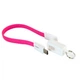 Дата кабель USB 2.0 AM to USB-C 0.18m pink Extradigital (KBU1788) - изображение 2