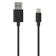 Дата кабель USB 2.0 AM to Lightning 1.0m Cu, 2.1А, Black Grand-X (PL01B) - зображення 2